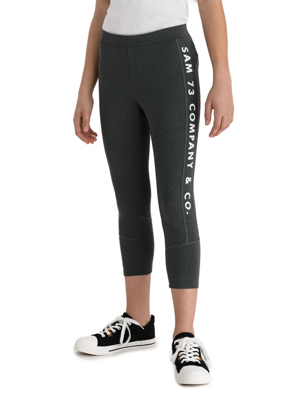 Sam 73 Тъмно сив момичешки клин с щампа SAM 73