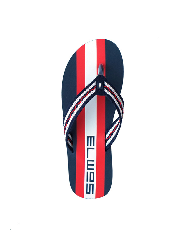 Sam 73 Червено-сини мъжки джапанки на райета SAM 73