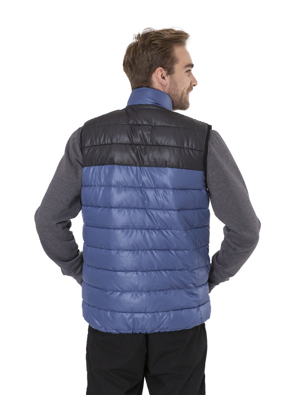 Sam 73 Черно-синя мъжка ватирана жилетка SAM 73 Donald