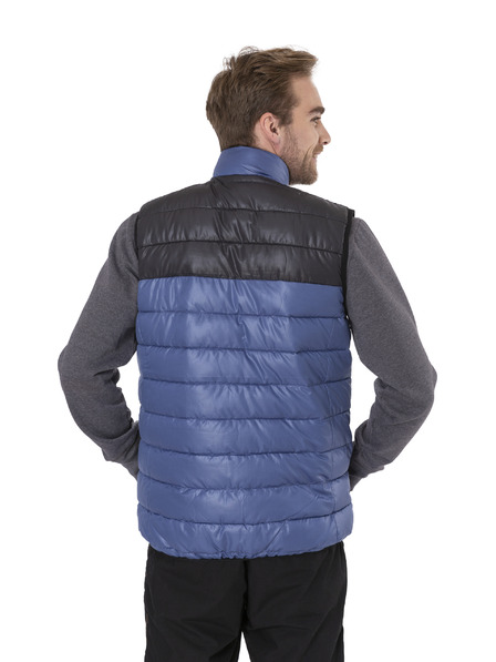 Sam 73 Черно-синя мъжка ватирана жилетка SAM 73 Donald