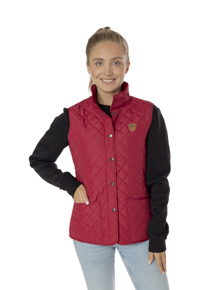 Sam 73 Червена дамска ватирана жилетка Sam 73 Martha