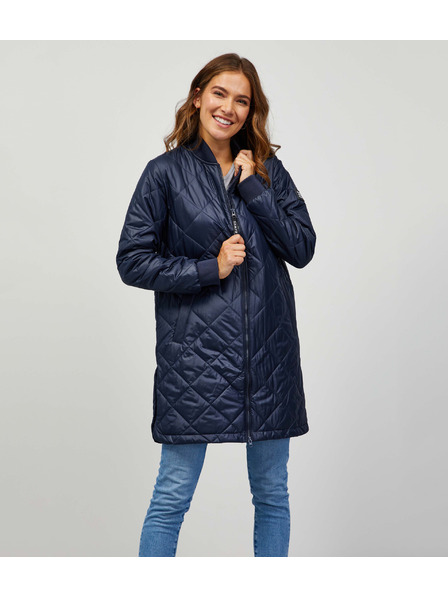 Sam 73 Тъмносиньо дамско ватирано палто Sam 73