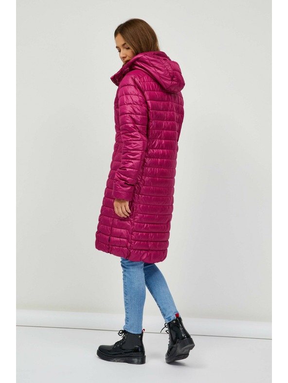 Sam 73 Тъмно розово дамско ватирано палто SAM 73