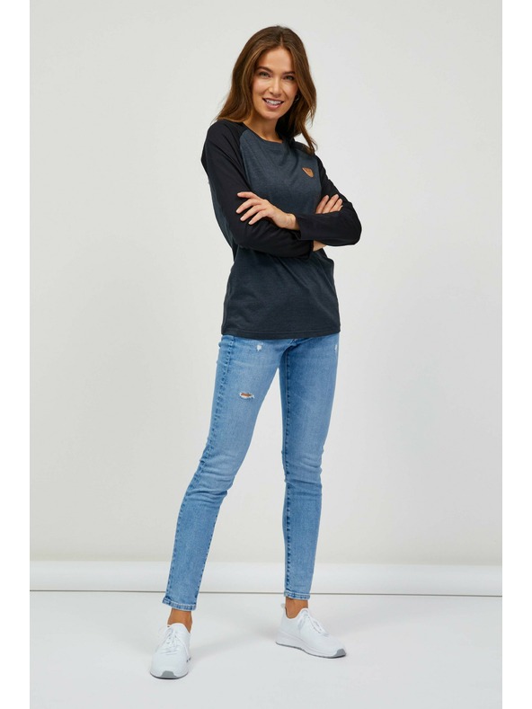 Sam 73 Тъмно сива дамска тениска SAM 73