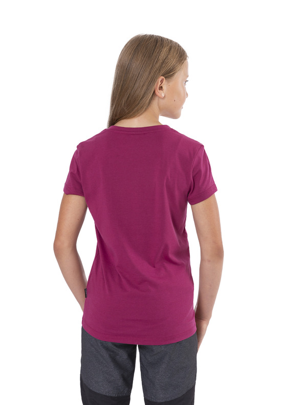 Sam 73 Тъмнорозов момичешки суитшърт с щампа SAM 73 Caroline