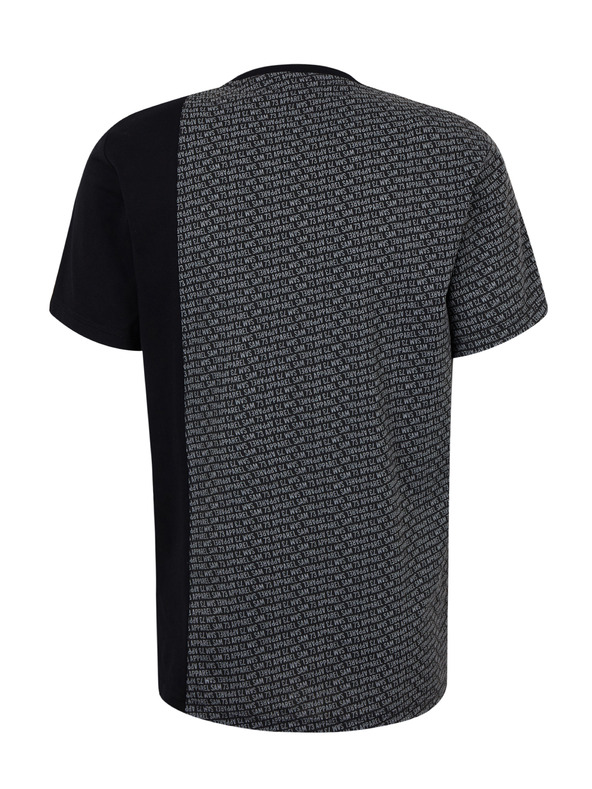 Sam 73 Черна мъжка шарена тениска SAM 73 Paul