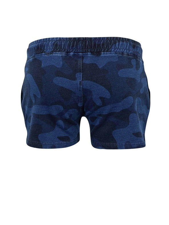 Sam 73 Тъмносини дамски къси панталони с шарка SAM 73 Tamara