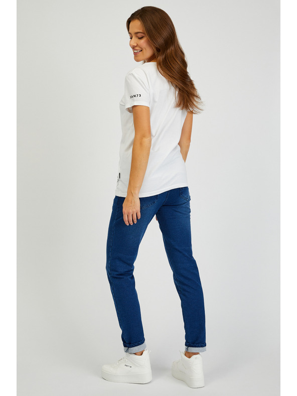 Sam 73 Бяла дамска тениска SAM 73 Bethany