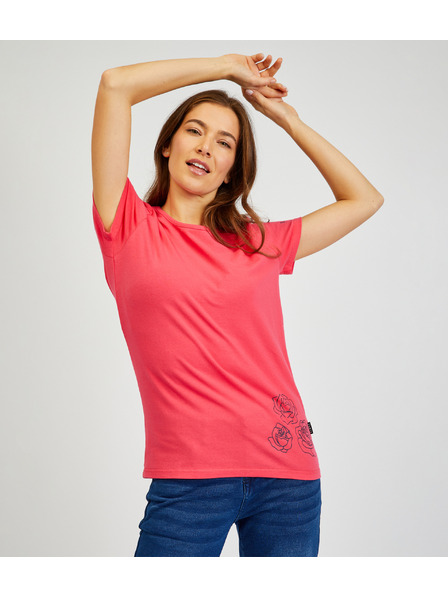 Sam 73 Тъмнорозова дамска тениска SAM 73 Bethany