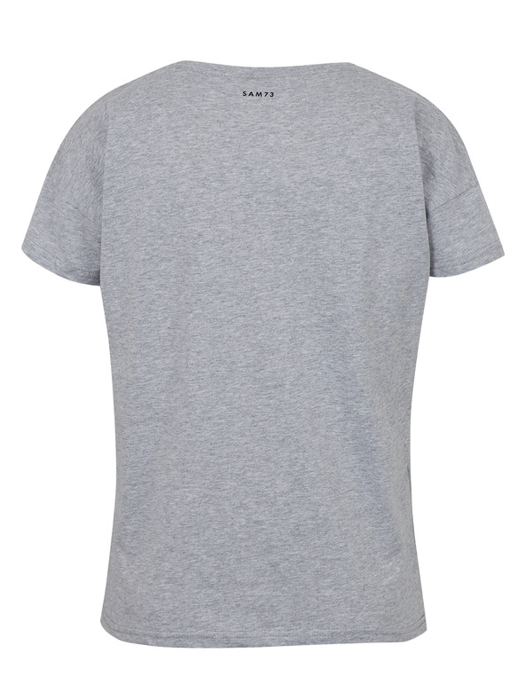 Sam 73 Сива дамска тениска с джоб SAM 73 Marie