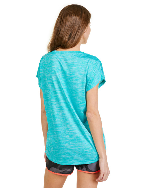 Sam 73 Тюркоазена дамска тениска на райета SAM 73 Naska