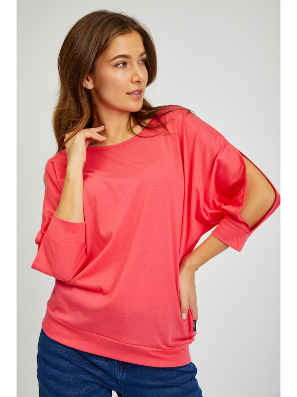 Sam 73 Тъмнорозова дамска тениска SAM 73 Vivian