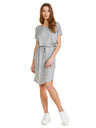 Sam 73 Светлосива дамска шарена рокля SAM 73 Odette