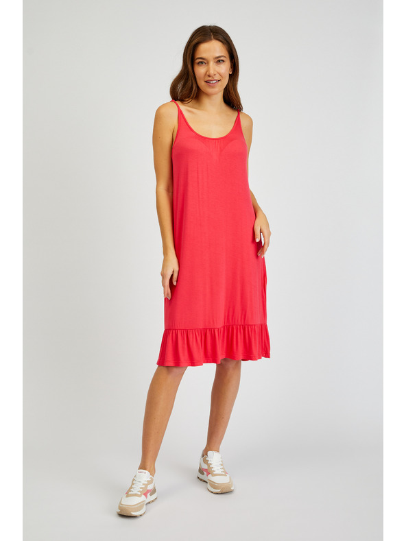 Sam 73 Тъмнорозова дамска рокля с презрамки SAM 73 Alla