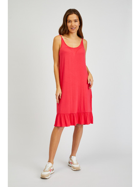 Sam 73 Тъмнорозова дамска рокля с презрамки SAM 73 Alla