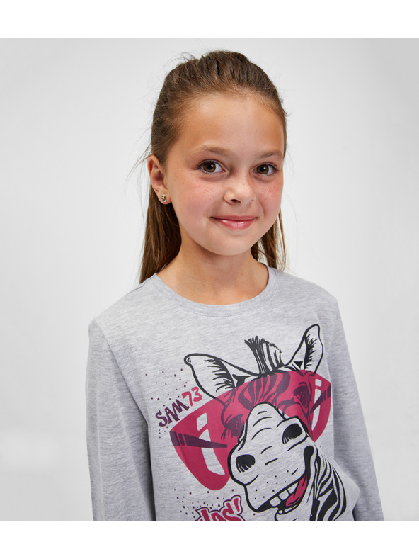 Sam 73 Сива тениска за момичета SAM 73 Agnes