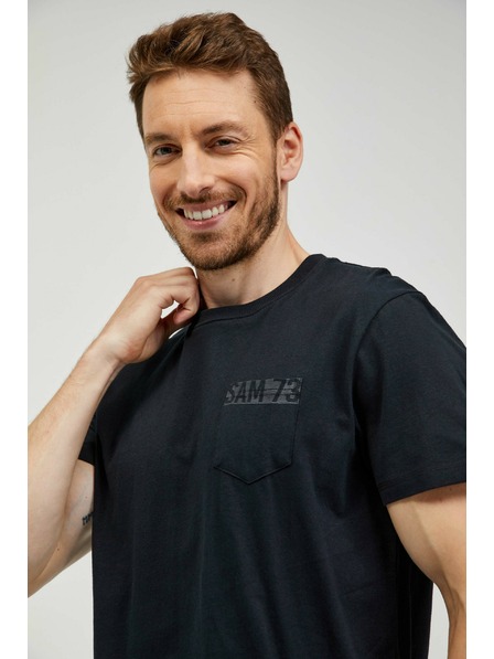Sam 73 Черна мъжка тениска SAM 73 Quarip