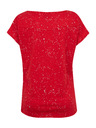 Sam 73 Червена дамска шарена тениска SAM 73 Heqa
