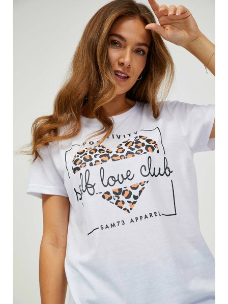 Sam 73 Бяла дамска тениска SAM 73 Inathi