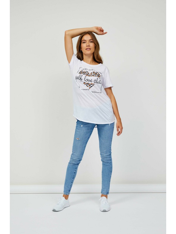 Sam 73 Бяла дамска тениска SAM 73 Inathi