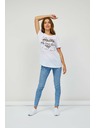 Sam 73 Бяла дамска тениска SAM 73 Inathi
