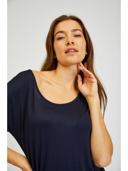 Sam 73 Тъмносиня дамска основна рокля SAM73 Corvus