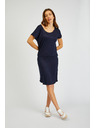 Sam 73 Тъмносиня дамска основна рокля SAM73 Corvus