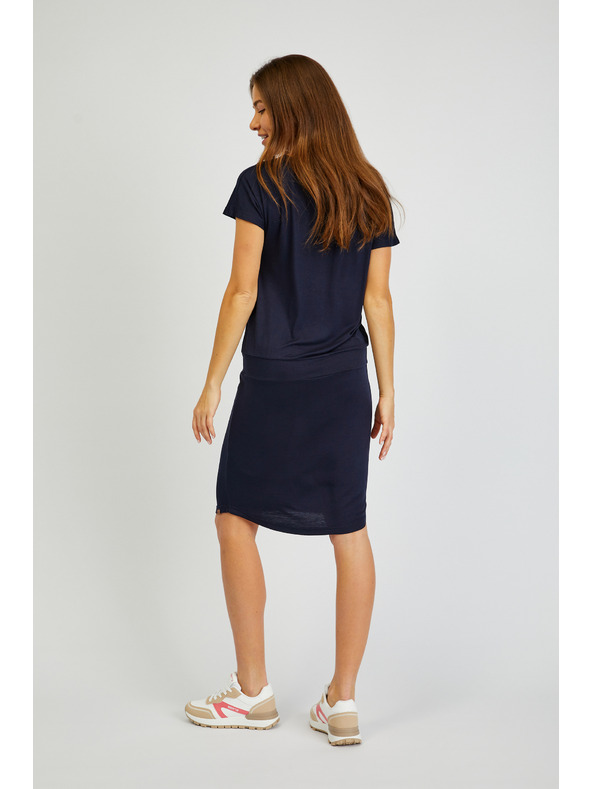 Sam 73 Тъмносиня дамска основна рокля SAM73 Corvus