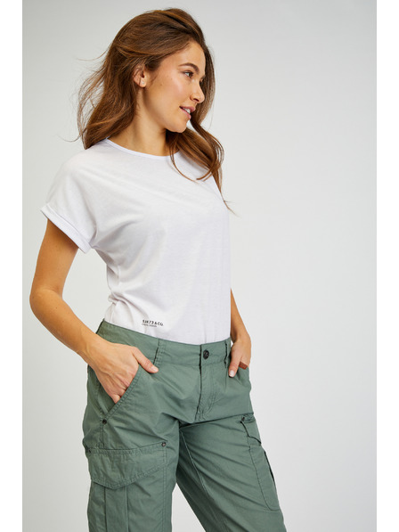 Sam 73 Зелен дамски три четвърти панталон SAM73 Fornax