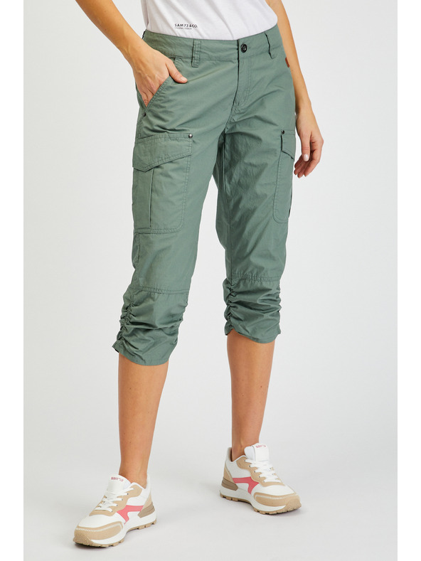 Sam 73 Зелен дамски три четвърти панталон SAM73 Fornax