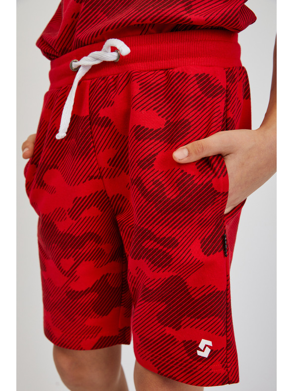 Sam 73 Червени детски армейски спортни шорти SAM73 Jerem