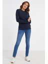 Sam 73 Тъмно синя дамска тениска с дълъг ръкав SAM 73 Zira