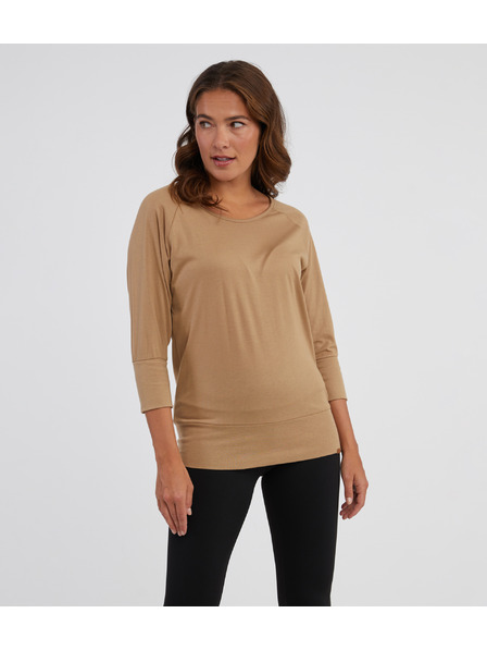 Sam 73 Светлокафява дамска тениска SAM 73 Selma