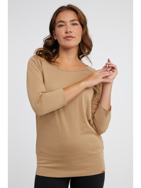 Sam 73 Светлокафява дамска тениска SAM 73 Selma