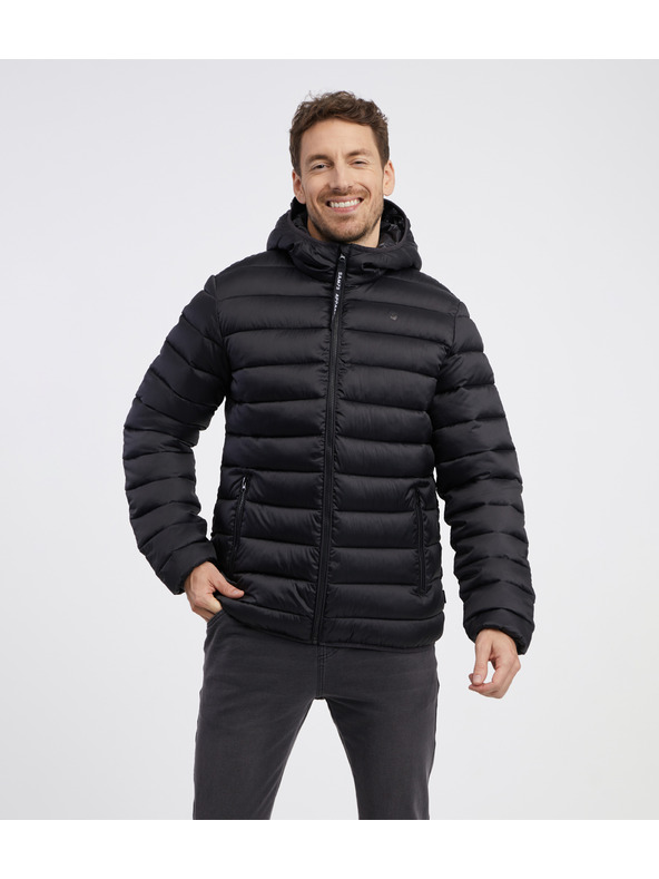 Sam 73 Черно мъжко ватирано яке SAM 73 Spider