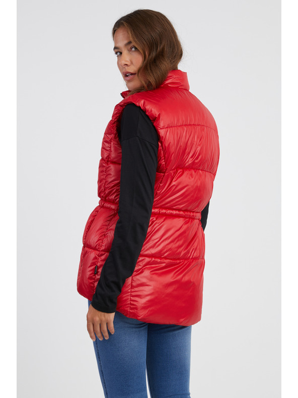 Sam 73 Червена дамска ватирана жилетка SAM 73 Charlotte