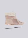 Sam 73 Светлорозови дамски зимни ankle обувки с детайли в велурена обработка SAM 73 Antlia