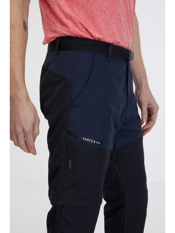 Sam 73 Тъмносин мъжки панталон с подвижни крачоли SAM 73 Caleb
