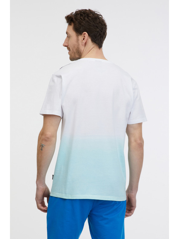 Sam 73 Синя и бяла мъжка тениска SAM 73 Vito