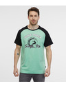 Sam 73 Черно-зелена мъжка тениска SAM 73 Esteban