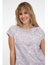 Sam 73 Светлолилава дамска тениска с шарка SAM 73 Margarita