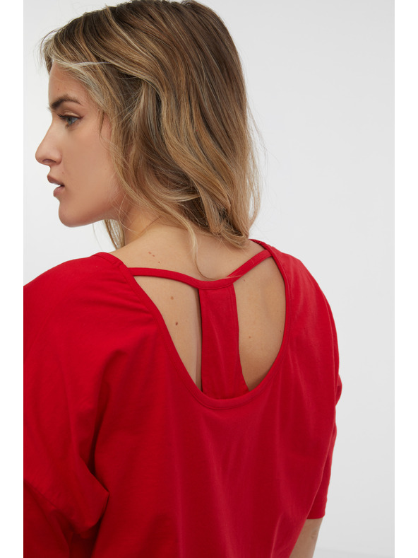 Sam 73 Червена дамска тениска SAM 73 Carlota