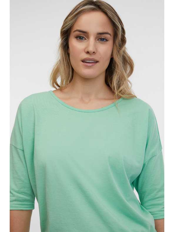 Sam 73 Светлозелена дамска тениска SAM 73 Carlota