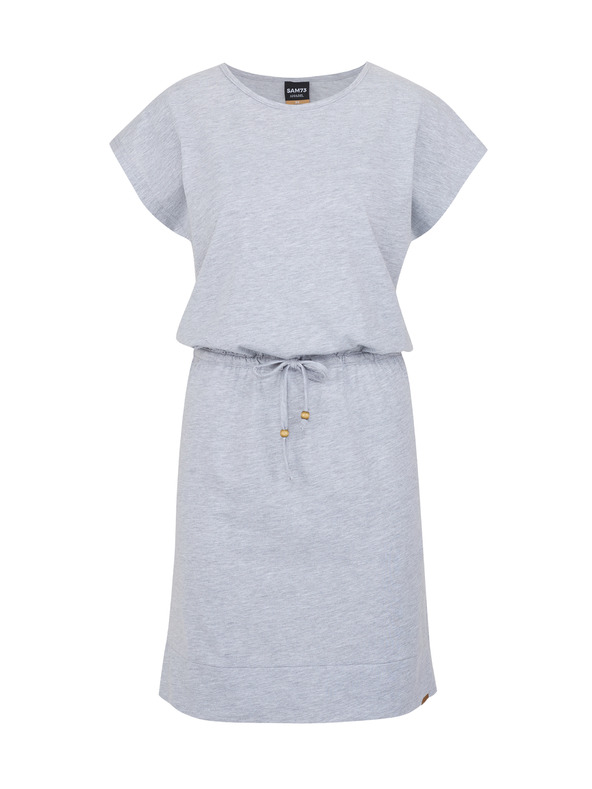 Sam 73 Светлосива дамска рокля на райета SAM 73 Esperanza