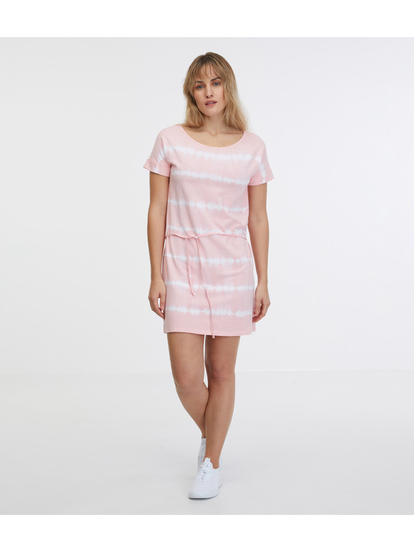 Sam 73 Светлорозова дамска рокля с батик SAM 73 Raquel