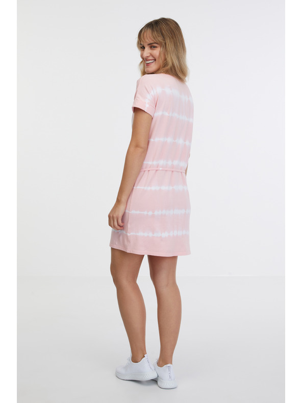 Sam 73 Светлорозова дамска рокля с батик SAM 73 Raquel