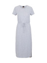 Sam 73 Светлосива дамска миди рокля на райета SAM 73 Estela
