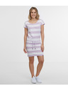 Sam 73 Дамска рокля на райета в бяло и лилаво SAM 73 Reyna