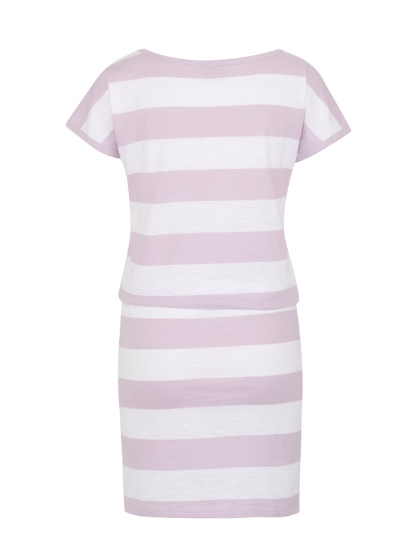 Sam 73 Дамска рокля на райета в бяло и лилаво SAM 73 Reyna