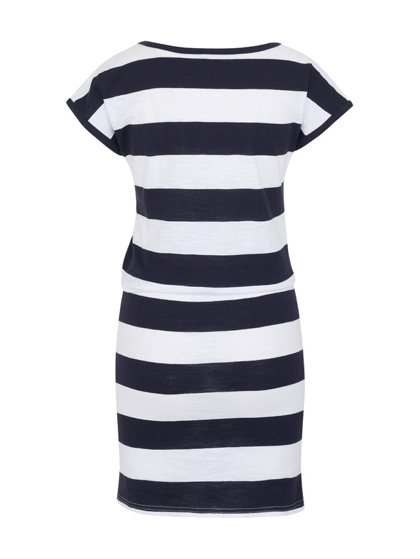 Sam 73 Дамска рокля на райета в бяло и синьо SAM 73 Reyna